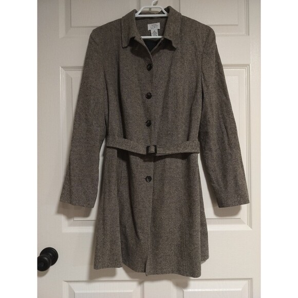 Ann Taylor Pants - Ann Taylor Loft Grey Silk and Wool Blend 2-Piece Pant Suit Size 10